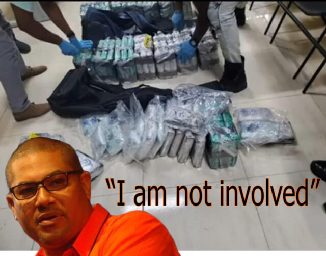 Airport security searching luggage with drugs belonging to Politician Mikael Phillips.